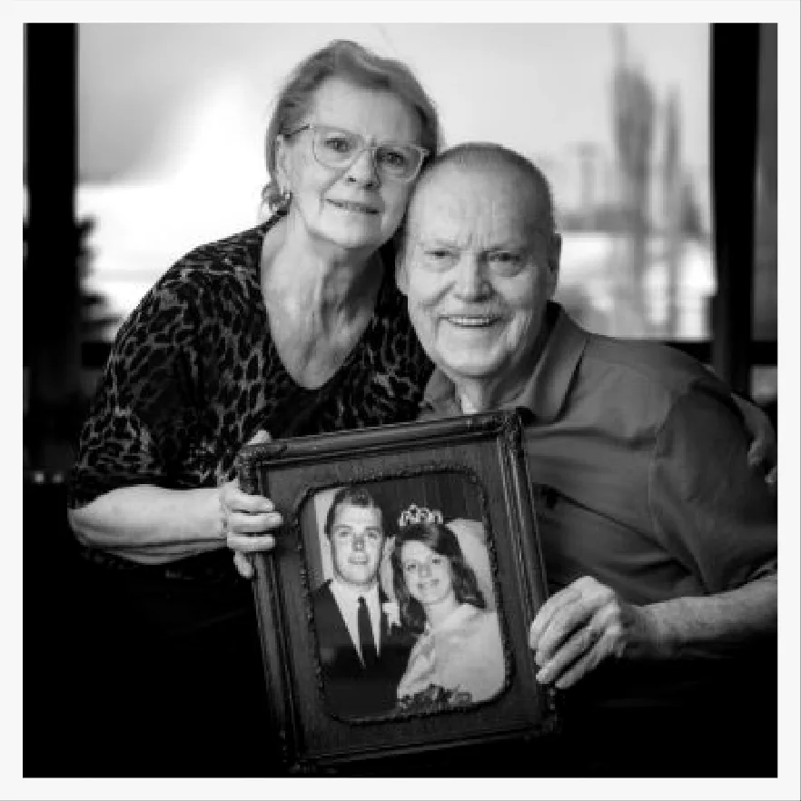 A couple married 61 years